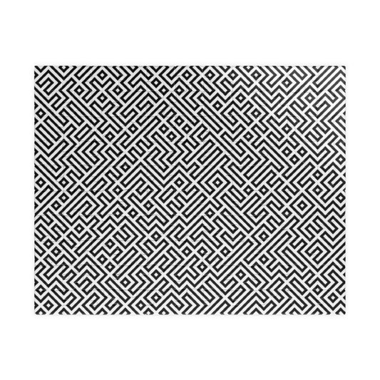 Geometric Maze Pattern Puzzle — Challenging Black & White Jigsaw (110–1014 pcs)