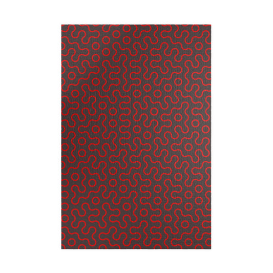 Abstract Red Maze Puzzle — Challenging 110–1,014 Piece Jigsaw