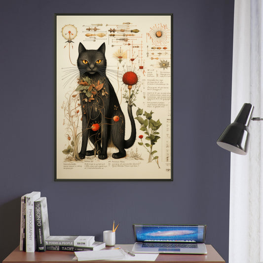 Codex Felinus Matte Paper Metal Framed Poster
