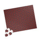 Abstract Red Maze Puzzle — Challenging 110–1,014 Piece Jigsaw