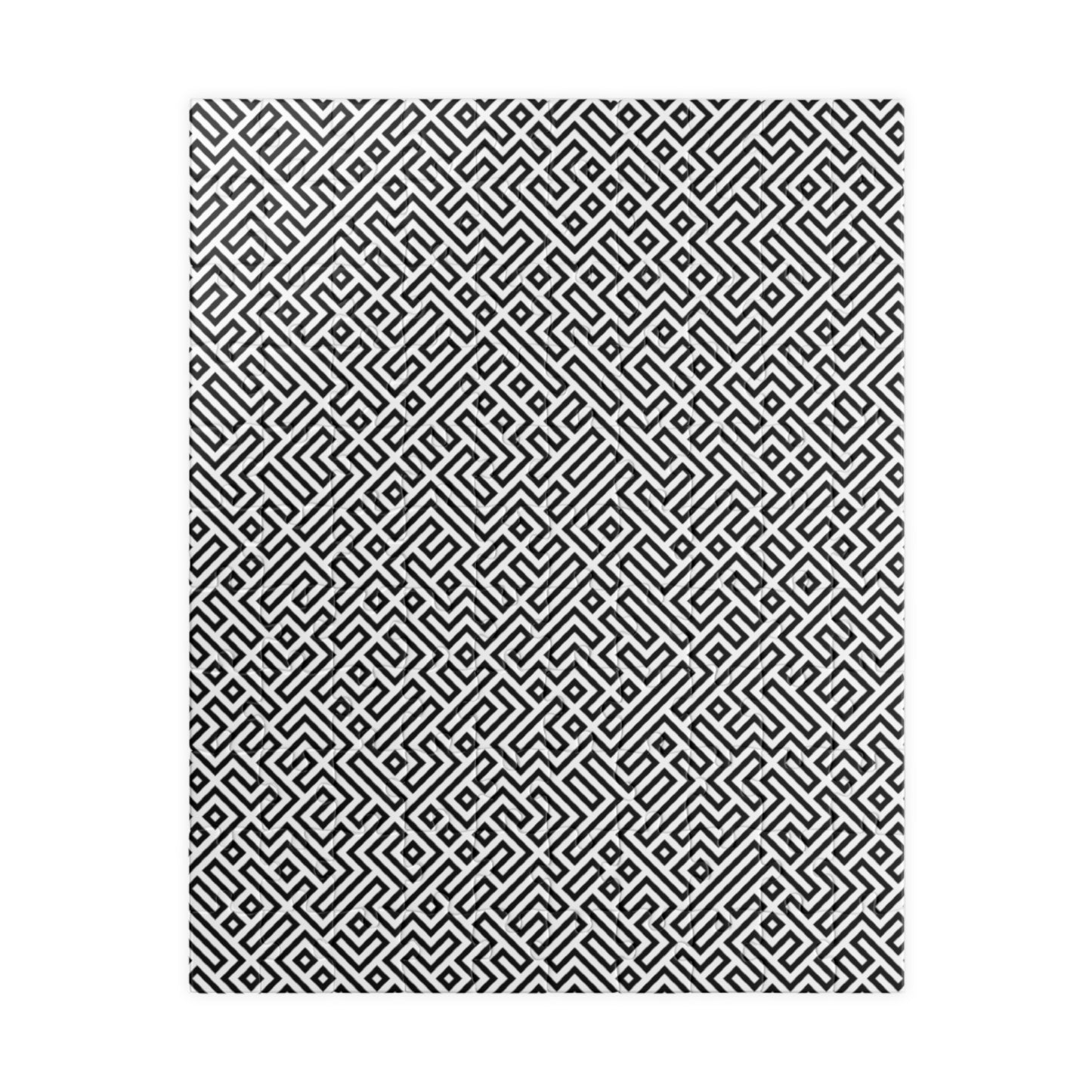 Geometric Maze Pattern Puzzle — Challenging Black & White Jigsaw (110–1014 pcs)
