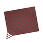 Abstract Red Maze Puzzle — Challenging 110–1,014 Piece Jigsaw