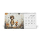 Soft Dreams Desk Calendar (2024 grid)