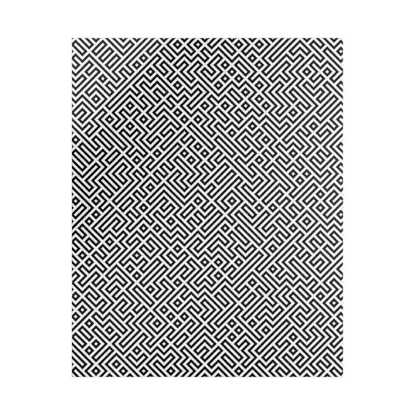 Geometric Maze Pattern Puzzle — Challenging Black & White Jigsaw (110–1014 pcs)