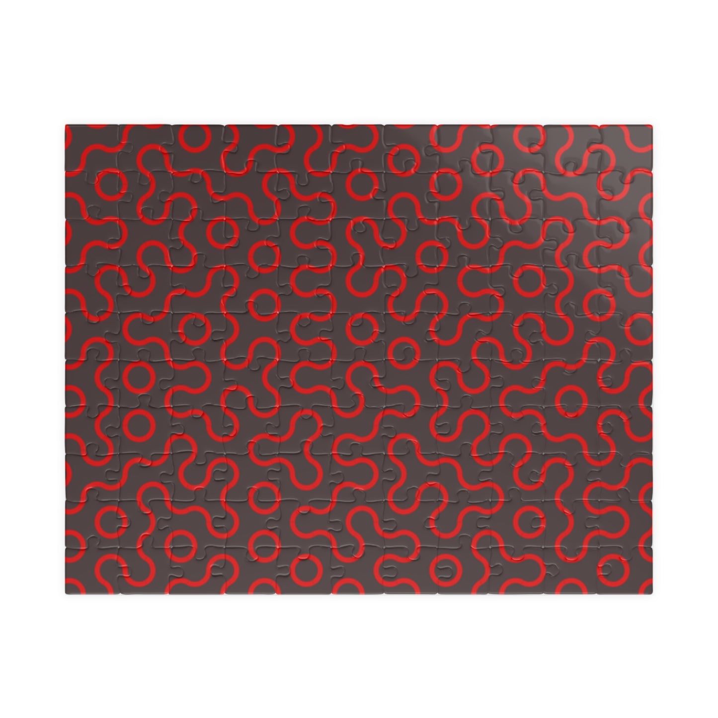 Abstract Red Maze Puzzle — Challenging 110–1,014 Piece Jigsaw