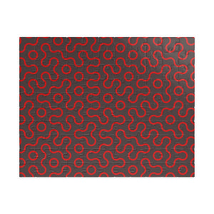 Abstract Red Maze Puzzle — Challenging 110–1,014 Piece Jigsaw