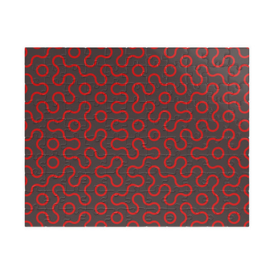 Abstract Red Maze Puzzle — Challenging 110–1,014 Piece Jigsaw