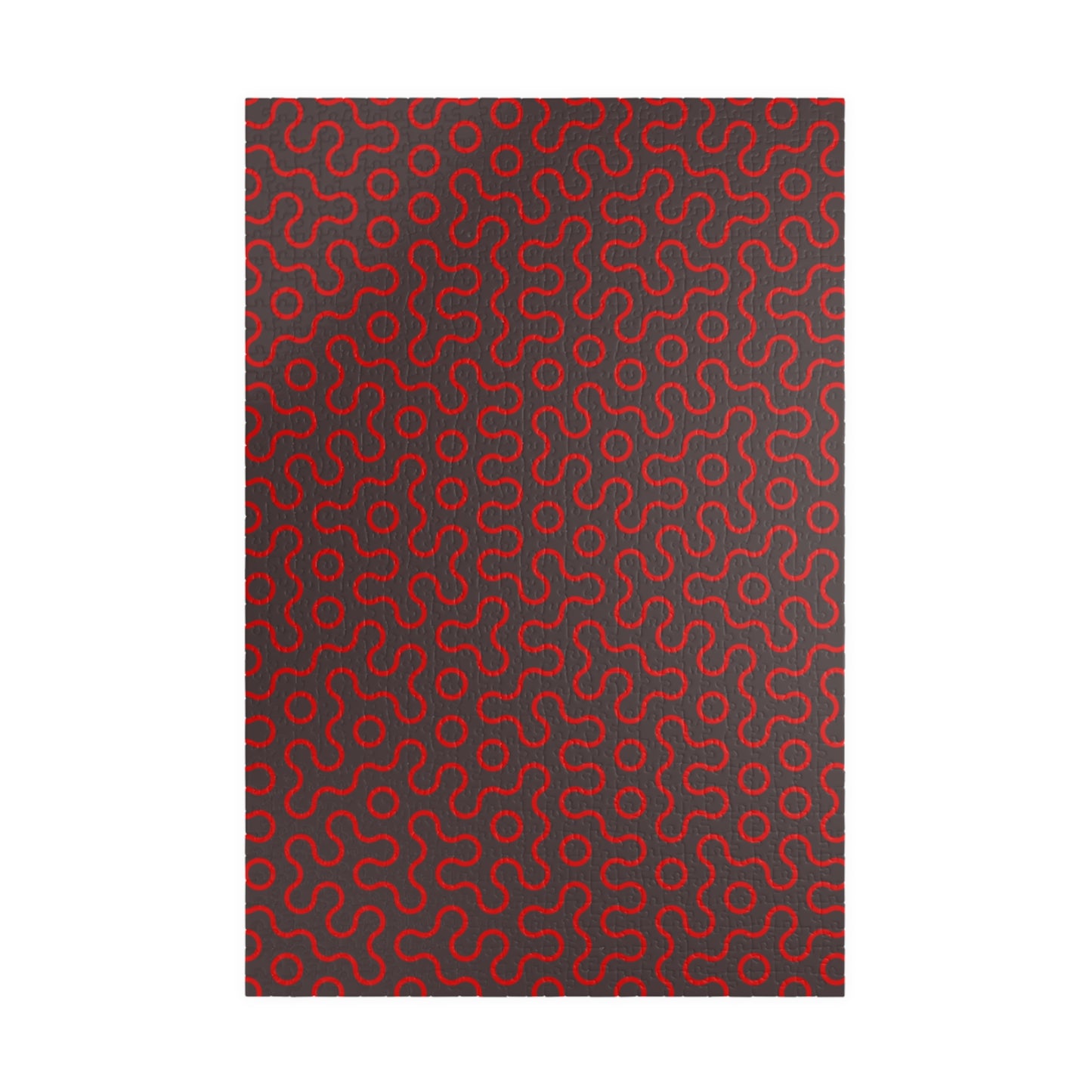Abstract Red Maze Puzzle — Challenging 110–1,014 Piece Jigsaw