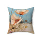 Alice the Cavalier Painter - Polyester Square Pillow