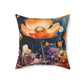 Florence DeCousteaux - Polyester Square Pillow