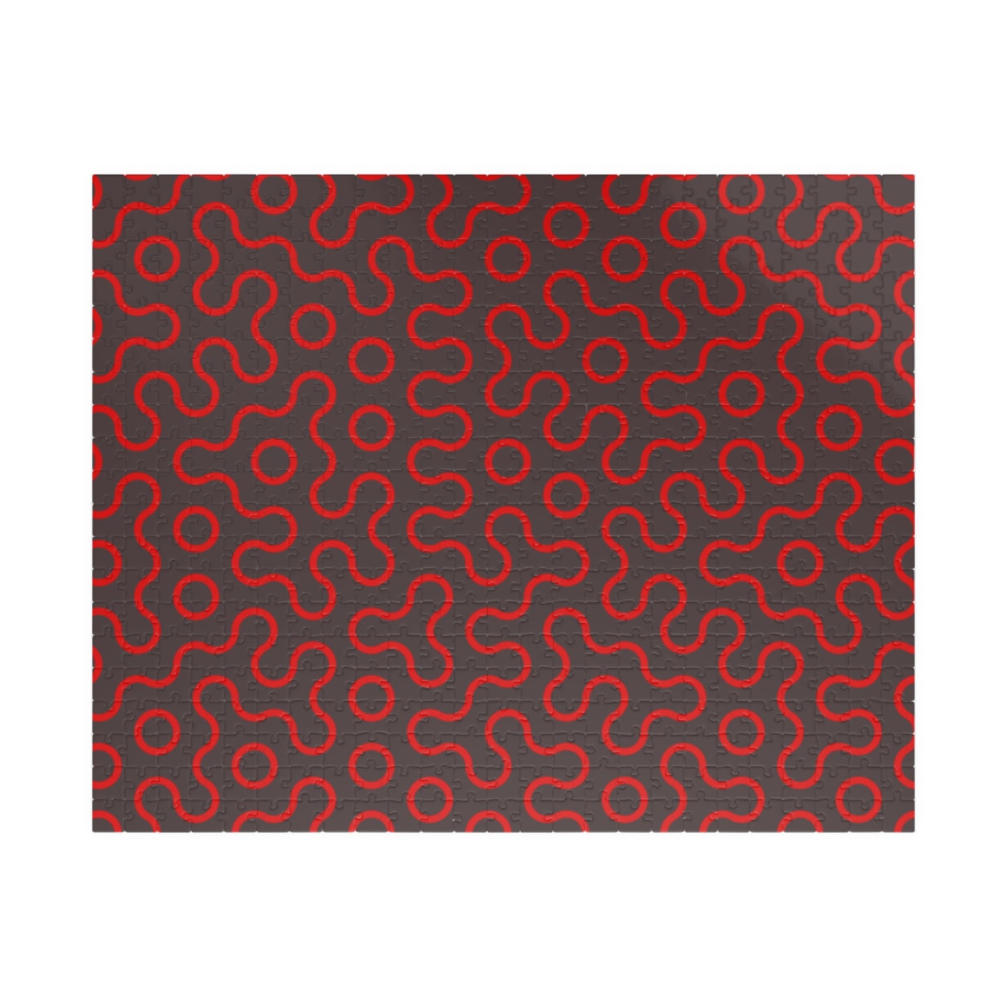 Abstract Red Maze Puzzle — Challenging 110–1,014 Piece Jigsaw