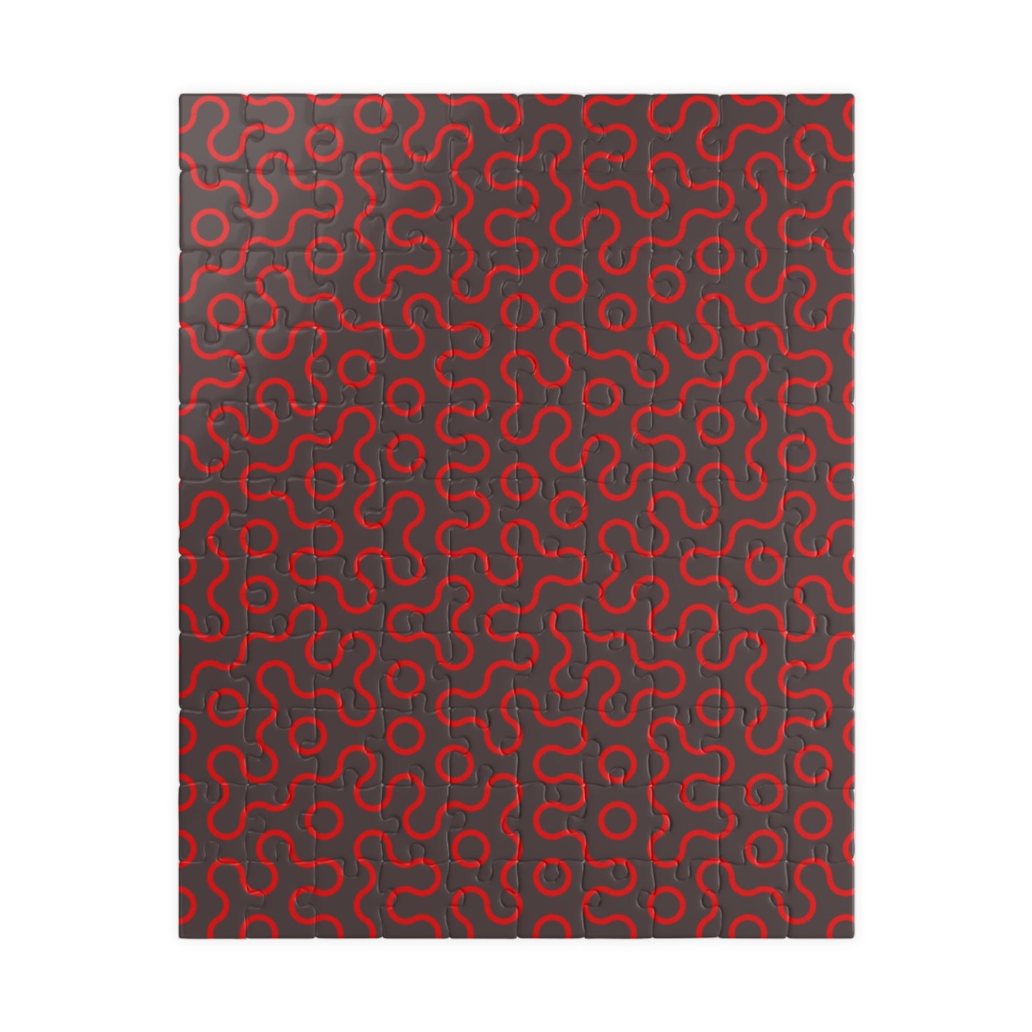 Abstract Red Maze Puzzle — Challenging 110–1,014 Piece Jigsaw
