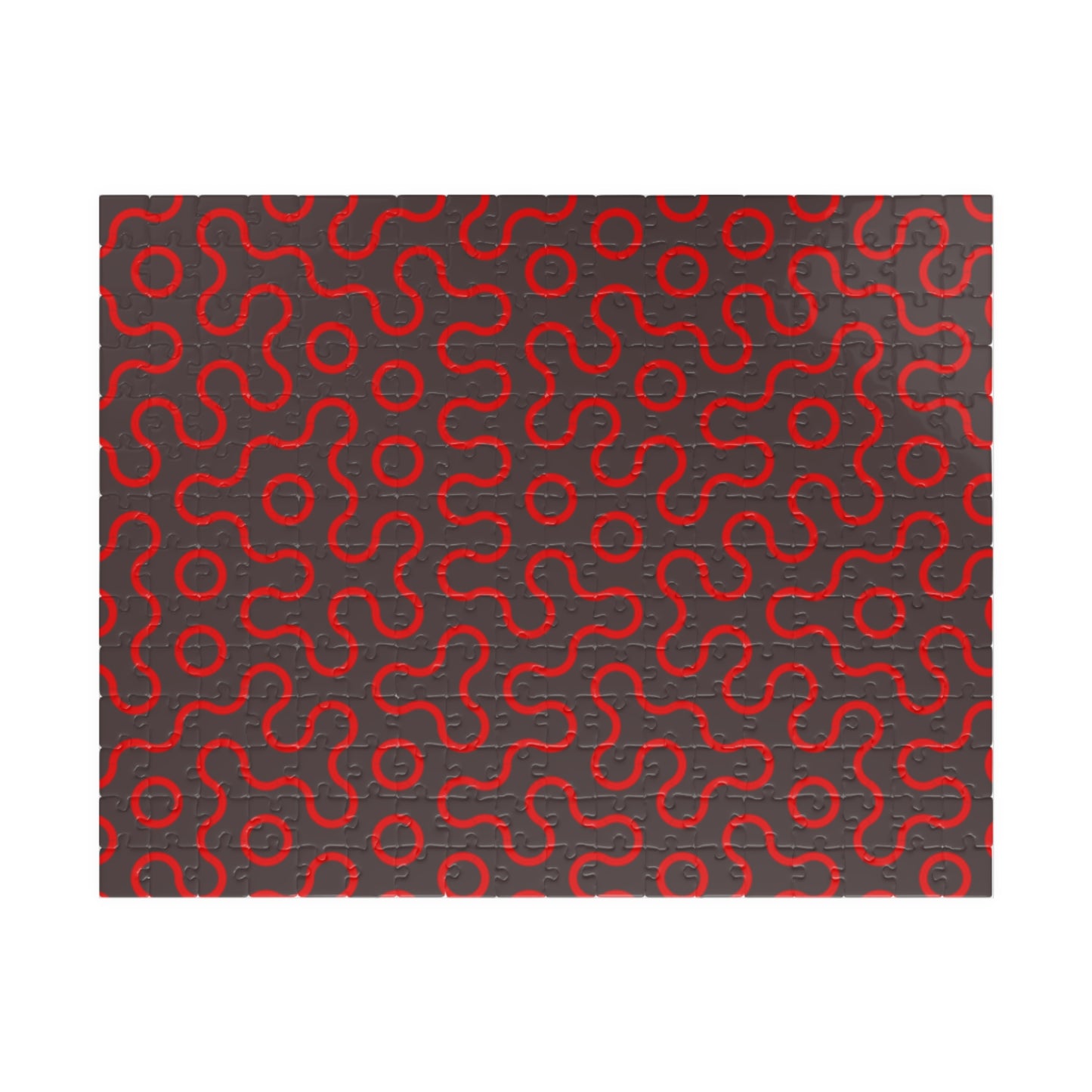 Abstract Red Maze Puzzle — Challenging 110–1,014 Piece Jigsaw