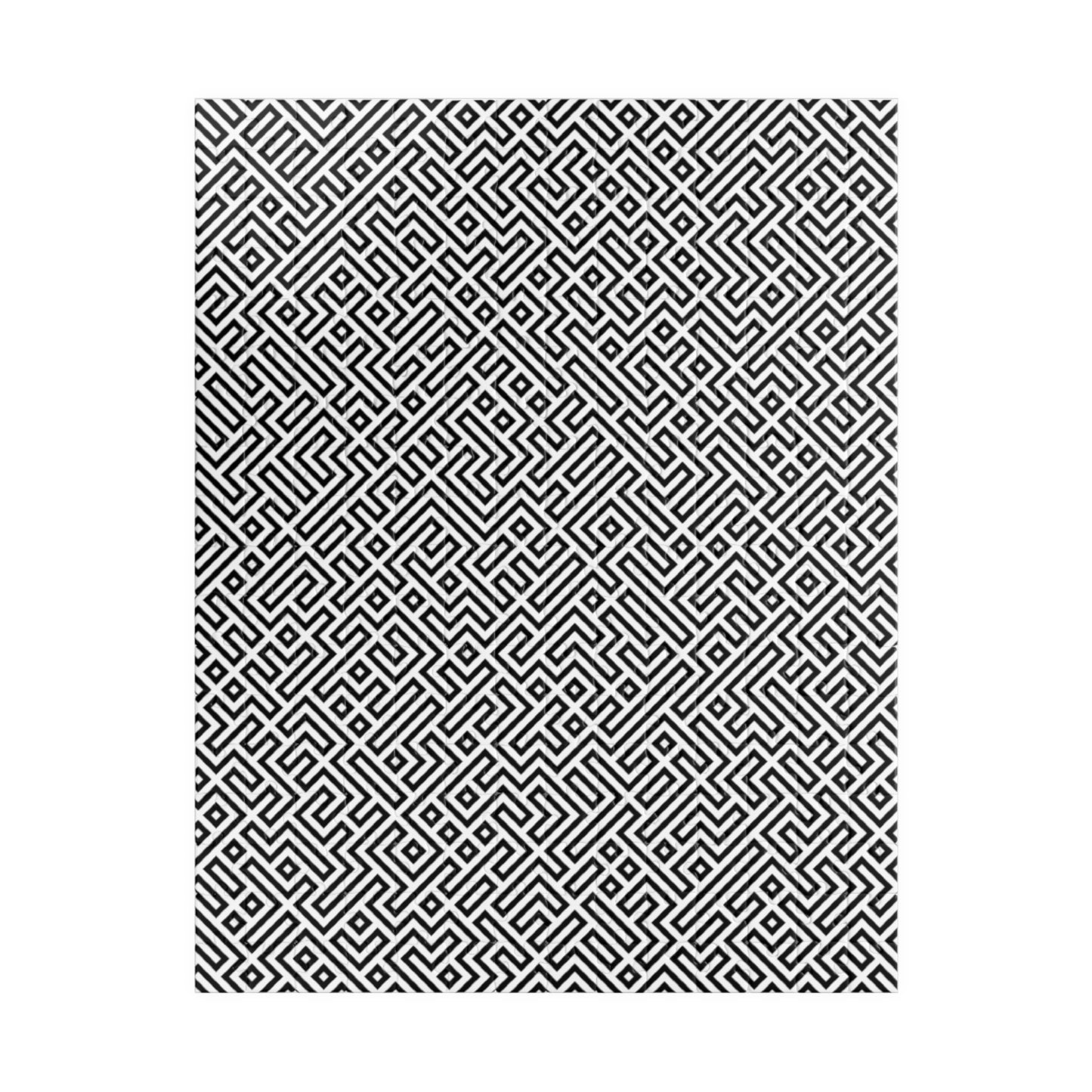 Geometric Maze Pattern Puzzle — Challenging Black & White Jigsaw (110–1014 pcs)
