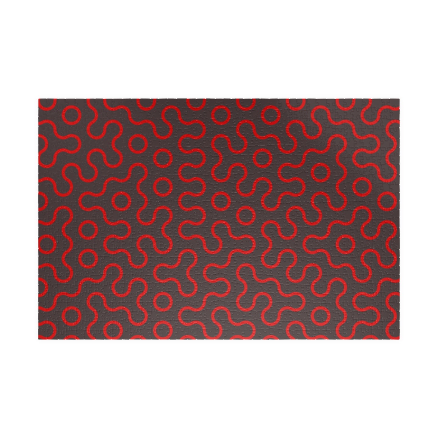 Abstract Red Maze Puzzle — Challenging 110–1,014 Piece Jigsaw