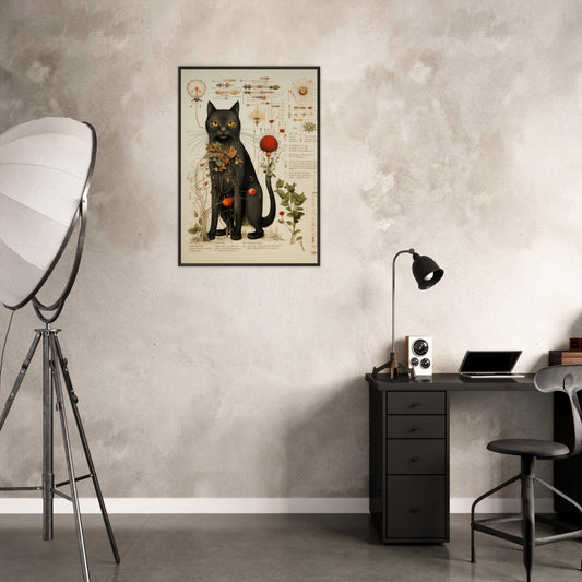 Codex Felinus  Matte Paper Metal Framed Poster